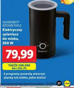 Lidl Elektryczny spieniacz do mleka Silvercrest oferta