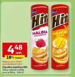 Auchan Ciastka z kremem o smaku mango Hit Hit bahlsen oferta