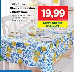 Lidl Obrus lub zestaw 2 bieżników oferta