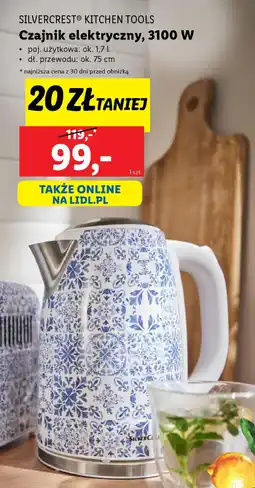 Lidl Czajnik elektryczny Silvercrest Kitchen Tools oferta