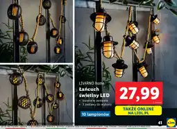 Lidl Lańcuch świetlny LED Livarno Home oferta