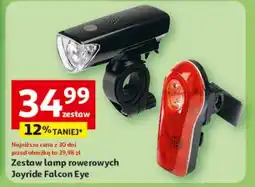 Auchan Zestaw lampek rowerowych Falcon oferta