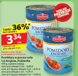 Auchan Pomidory krojone Podravka oferta
