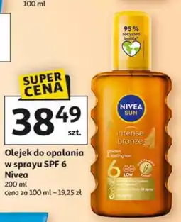 Auchan Olejek do opalania Nivea oferta