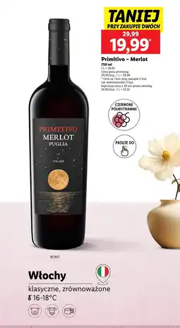 Lidl Wino Primitivo oferta