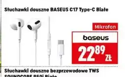 Neopunkt Słuchawki douszne Baseus C17 Type-C Białe oferta
