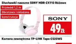 Neopunkt Słuchawki nauszne SONY MDR-ZX110 Różowe oferta