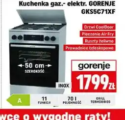 Neopunkt Kuchenka gazowo-elektryczna Gorenje GKS5C71XF oferta