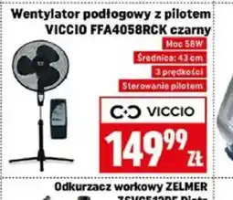 Neopunkt Wentylator podłogowy z pilotem VICCIO FFA4058RCK czarny oferta