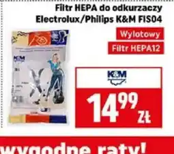 Neopunkt Filtr HEPA do odkurzaczy Electrolux/Philips K&M FIS04 oferta