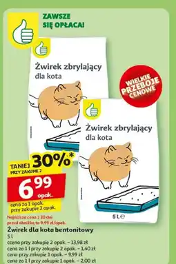 Auchan Żwirek dla kota Podniesiony Kciuk oferta