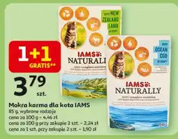 Auchan Karma dla kota z nowozelandzką jagnięciną w sosie Iams Naturally oferta