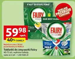 Auchan Tabletki do zmywarki lemon Fairy All In 1 oferta