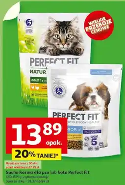 Auchan Karma dla kota wołowina i kurczak Perfect Fit Natural Vitality oferta