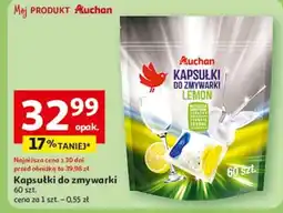 Auchan Kapsułki do zmywarki lemon Auchan Różnorodne (Logo Czerwone) oferta
