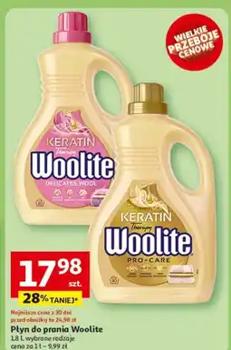 Auchan Płyn do prania pro-care Woolite Keratin oferta