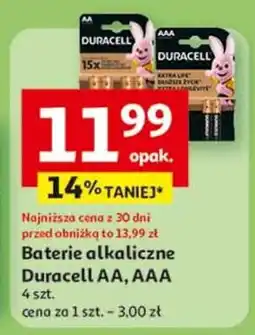 Auchan Baterie aaa/lr3 Duracell oferta