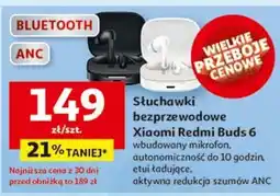Auchan Słuchawki buds 6 czarne Xiaomi oferta
