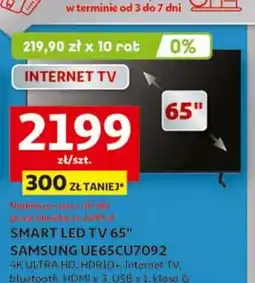 Auchan Telewizor 65'' ue65cu7092 Samsung oferta