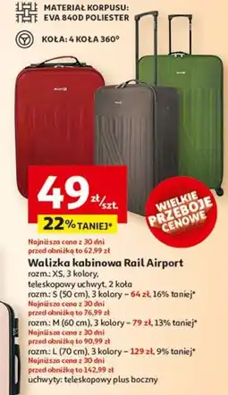 Auchan Walizka airport rail xs oferta