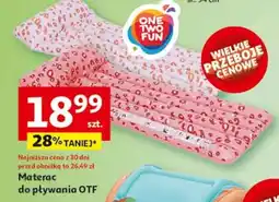 Auchan Materac do pływania otf One Two Fun oferta