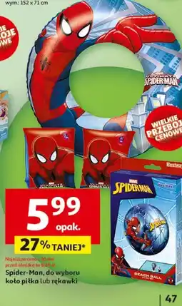Auchan Koło do pływania spider-man Bestway oferta