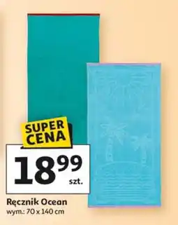 Auchan Ręcznik 70 x 140 cm ocean oferta