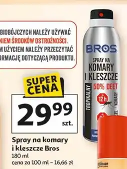 Auchan Spray na komary i kleszcze tropikalny Bros oferta
