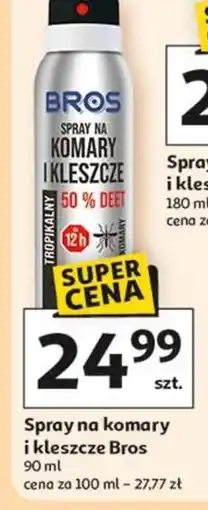 Auchan Spray na komary i kleszcze Bros oferta