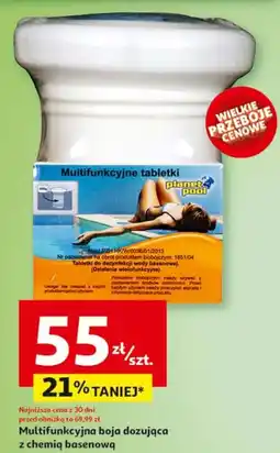 Auchan Boja dozująca z chemią basenową Planet Pool oferta