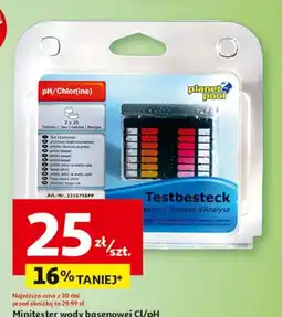 Auchan Tester wody basenowej mini cl/ph Planet Pool oferta