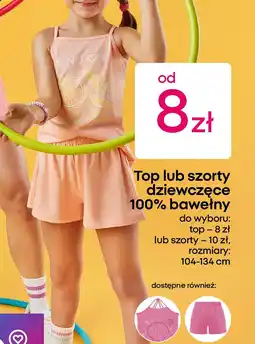 Pepco Top lub szorty dziewczęce 100% bawełny oferta