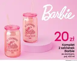 Pepco Szklanka ze słomką barbie 450 ml oferta