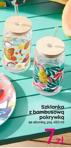 Pepco Szklanka z pokrywką i słomką 450 ml oferta