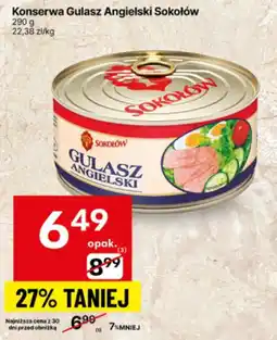 Delikatesy Centrum Konserwa Gulasz Angielski Sokołów oferta