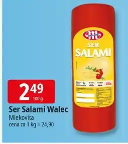 E.Leclerc Ser salami walec Mlekovita 100g oferta