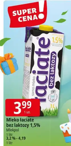 E.Leclerc Mleko łaciate bez laktozy 1,5% Mlekpol oferta