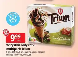 E.Leclerc Lody rożki multipack Trium 6 szt oferta