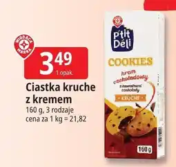 E.Leclerc Ciastka kruche z kremem 160g P'tit Deli oferta