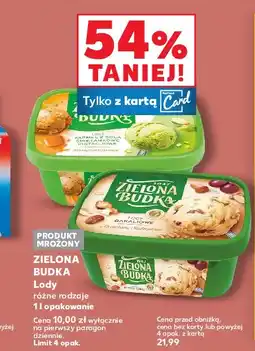 Kaufland Lody karmel z solą i pistacja Zielona budka oferta