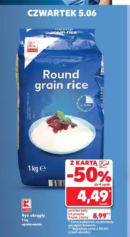 Kaufland Ryż biały okrągły K-classic oferta