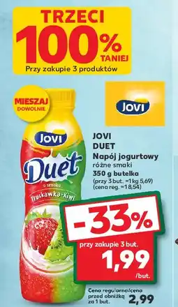 Kaufland Jogurt truskawka-kiwi Jovi duet oferta