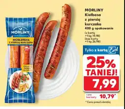 Kaufland Kiełbasa morlińska z piersi kurczaka Morliny oferta
