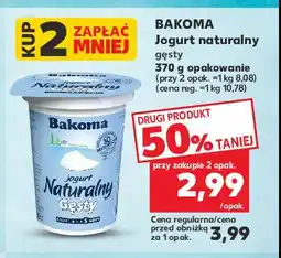 Kaufland Jogurt naturalny łagodny smak Bakoma naturalny oferta