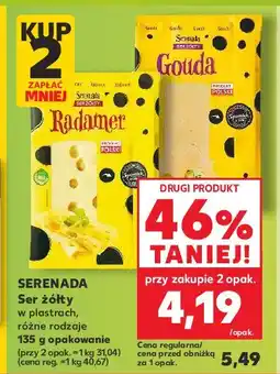 Kaufland Ser żółty Serenada gouda oferta