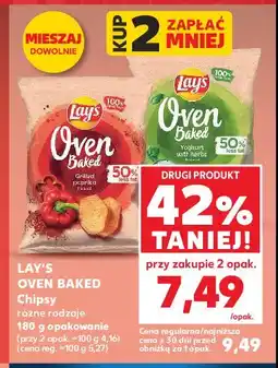 Kaufland Chipsy jogurt z ziołami ogrodowymi Lay's oven baked (prosto z pieca) Frito lay lay's oferta