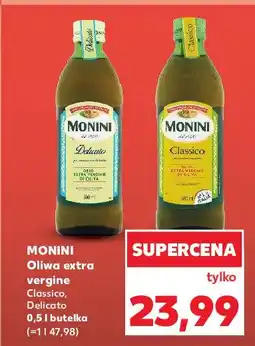 Kaufland Oliwa z oliwek extra vergine Monini delicato oferta