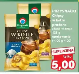 Kaufland Chipsy w kotle prażone cheddar z czerwoną cebulą Przysnacki oferta