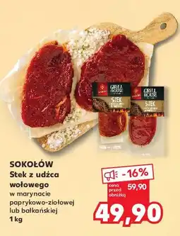 Kaufland Stek z udźca wołowego w marynacie bałkańskiej Sokołów grill house oferta