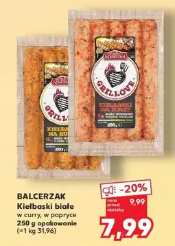 Kaufland Kiełbaski białe na ruszt w papryce Balcerzak grillove oferta